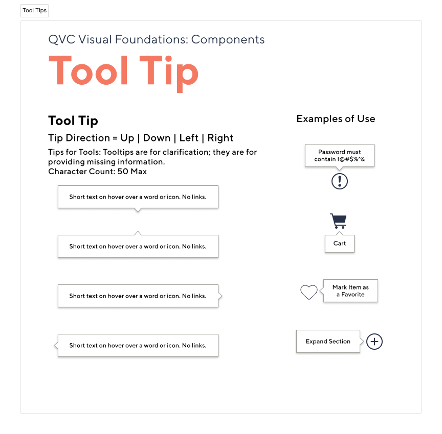 Design System - Tool Tip Design System Explanation on How to use Tool Tip Element